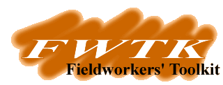 FWTK: Fieldworkers' Toolkit Homepage